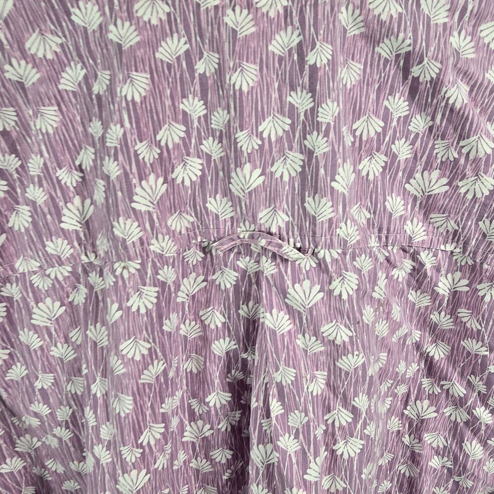 Scandia Woods Lavender Floral Cotton Top Plus Size Xxxl - Picture 14 of 14